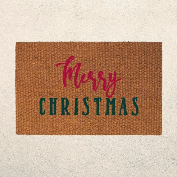 ready to ship merry christmas doormat welcome by ready to ship merry christmas doormat welcome by
