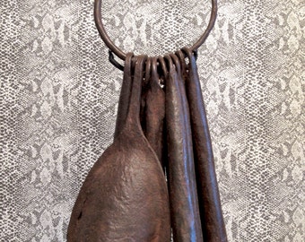 Unique African artifacts home decor Yoruba bell currency - Free shipping in Canada and USA
