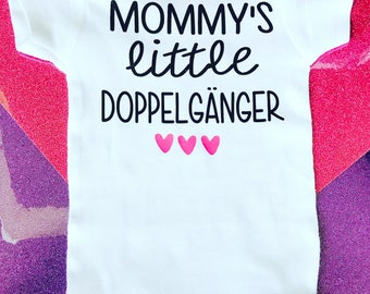 Mommy's Doppelgänger Onesie® for Mom Funny babysuit funny gift Baby Shower Gift- New Mom-New Baby babysuit-bodysuit-Pregnancy -Mother's Day
