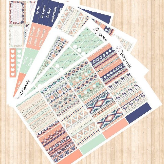 AP011Azteek Tribal Planner Stickers