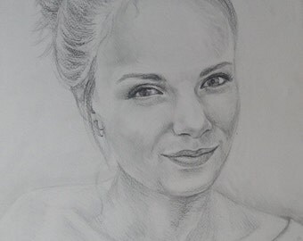 Personalized Gift Custom portrait Personalised portrait pencil drawing Wedding gift Gift for her Gift for him Christmas gift Valentines day