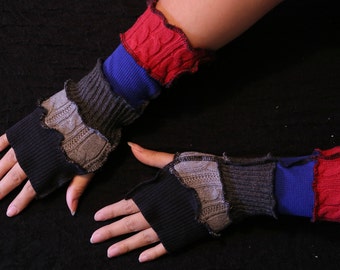 MARCELINE - ADVENTURE TIME - Vampire Queen - Fingerless Gloves - Arm Warmers - Writing Gloves - One Of A Kind Gift