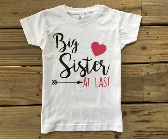 Big Sister announcement shirt