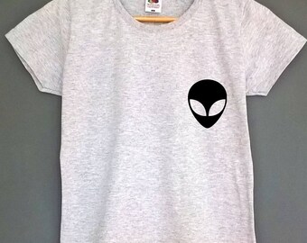 Alien pocket t shirt aliens shirt Unisex and Womens S-XL