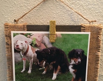 Recycled Wood Photo Frame