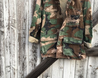 Authentic Camo Army Jacket/ Military Jacket/ USMC Jacket/ Camoflage Jacket