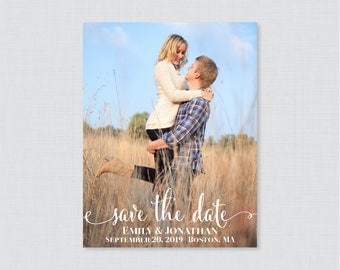 Printable OR Printed Save the Date Cards - Photo Save our Date Cards for Wedding - Wedding Save the Dates Card with Picture 0002