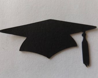 Pack of 10 Graduation Hat Die Cuts Graduation Cap Cut Outs Cardstock 25 Colours to Choose from (Listing 48)