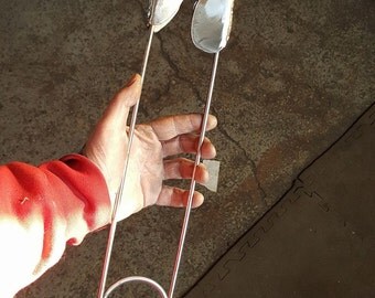Gigantic handmade steel safety pin
