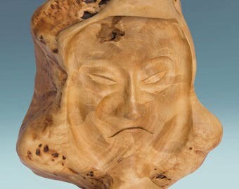 Sculpture Bois Jean Julian Bourgault – Femme Et Four à Pain (avec Dommages)