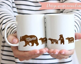 Mama Bear Mug | Personalized Mom Mug | Mug For Mama Bear | Mamma Bear | Mom Birthday Gift Mug | Gift For Wife Mug | Gift For New Mom Mug