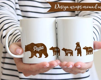 Papa Bear Mug | Mug For Papa Bear | Fathers Day Gift Mug | Papa Bear Gift | Dad Birthday Gift Mug | Grandpa Mug | Cute Dad Mug