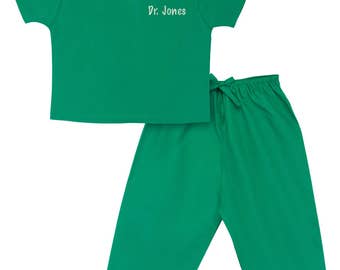 Personalized Infants’ Toddlers’ and Kids’ Scrubs (Available in 3 Colors)