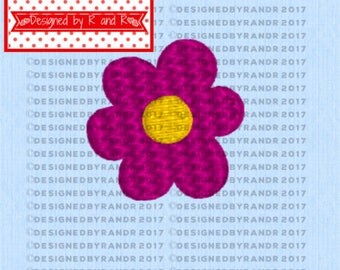 Small Flower Embroidery Design 1" by 1" | **Digital Download Only** | Embroidery Design | Flower Embroidery Design | Flower In The Hoop