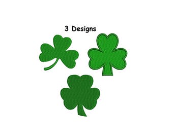 Shamrock embroidery design - St. Patrick's day clover embroidery design - INSTANT DOWNLOAD
