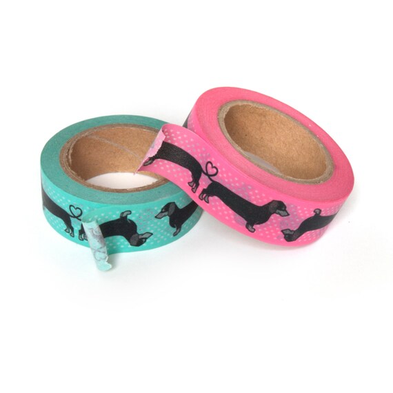 Wiener Dog Washi Tape 2 pack gift set