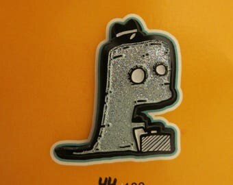 Jeremy - Glitter & Glow-in-the-Dark Enamel Pin