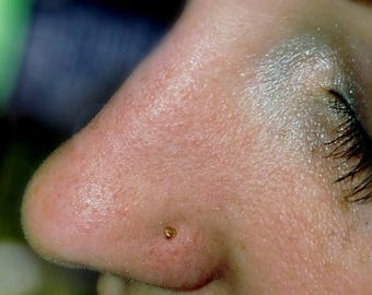 14K Gold Itty Bitty Nose Stud.
