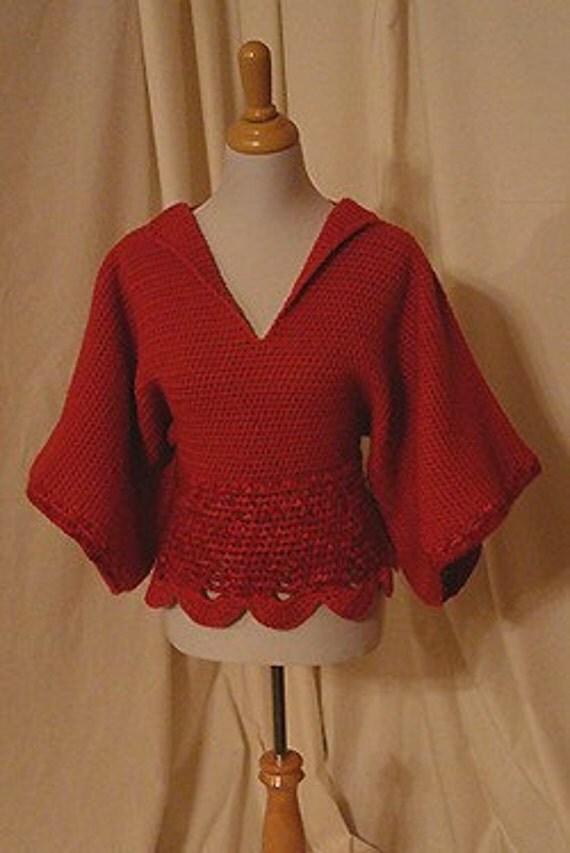 CROCHET PATTERN Women's heavy winter sweater Etsy