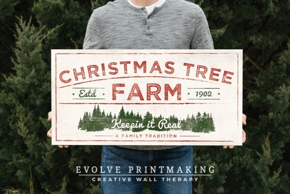 christmas tree farm print vintage christmas by christmas tree farm print vintage christmas by