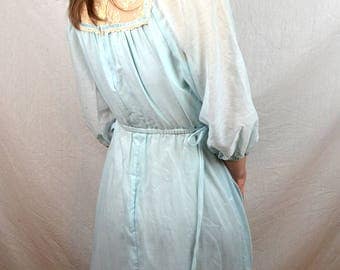 Vintage 70s 1970s Jody T of Calfornia Prairie Lace Maxi Dress