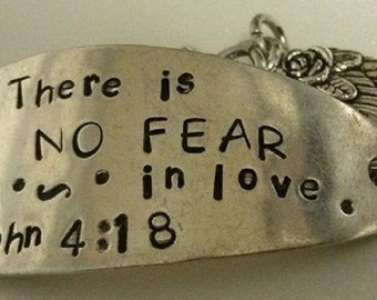 No Fear handmade silverware bracelet