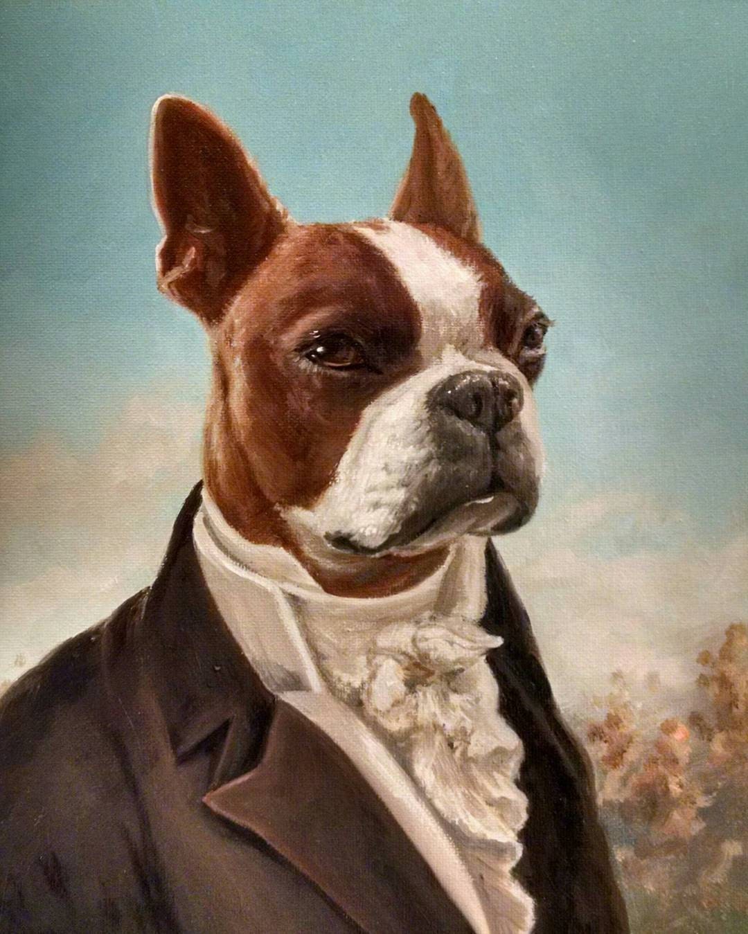 Costume Pet Portrait portrait of your pet in costume Custom