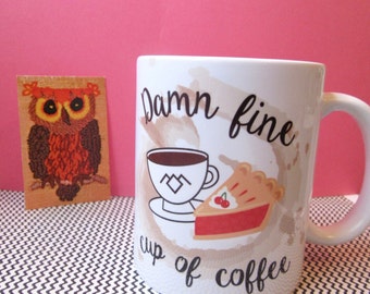 Damn Fine Coffee Twin Peaks Mug