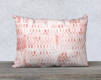 Blush Throw Pillow, Blush Pillow Cover, Lumbar Pillow, 14" x 20", Blush Pillow, Blush Decor, Blush Bedroom, Blush Bedding, Blush Cushion