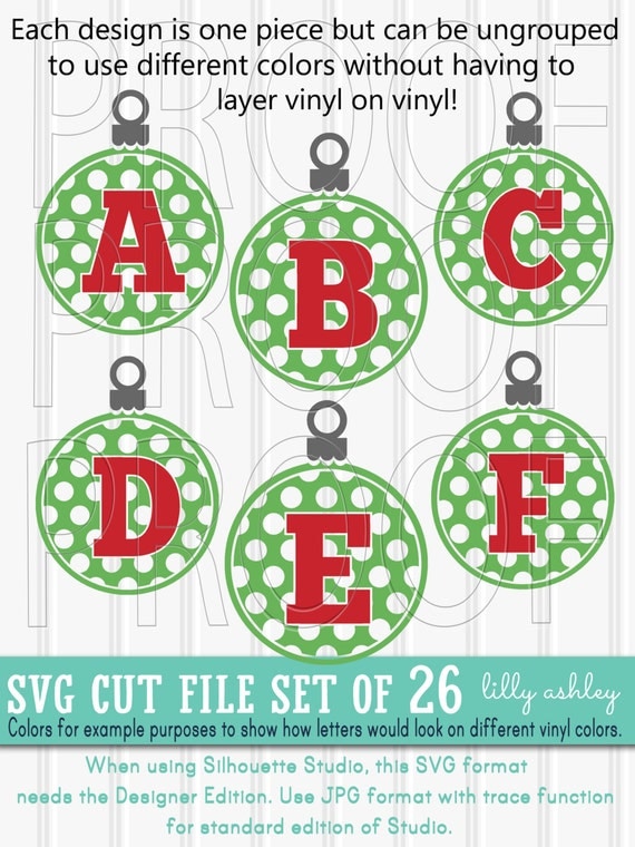 Download Christmas SVG set of 26 Letters-Includes A through Z SVG PNG