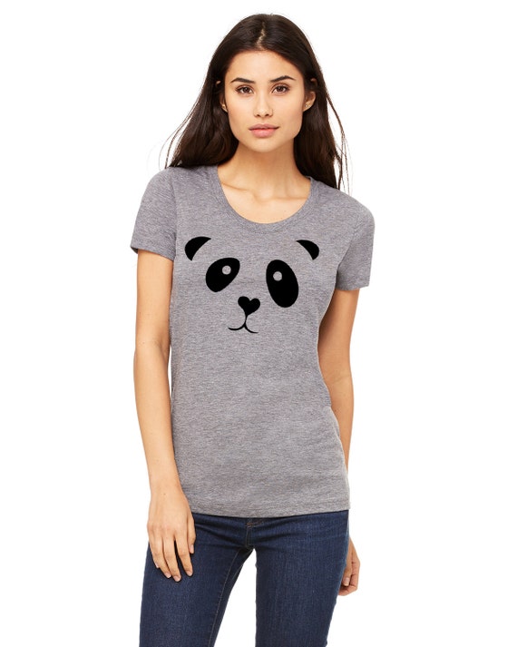 Panda shirt Women Clothing T-shirt size S M L XL by DaInkSmith