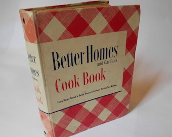 Vintage 1946 Better Homes and Gardens Cook Book Spiral Bound