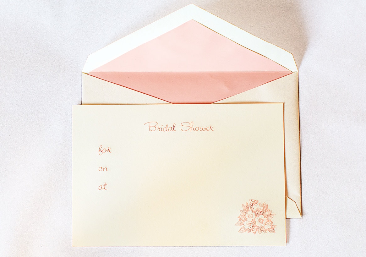 8 Pink Bridal Shower Invitations Fill In The Blank Wedding Card Set Of Cards 8 Pink Bridal Shower Invitations Fill In The Blank Wedding Card Set Of Cards