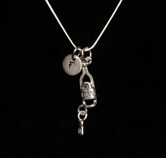 Tequila Sterling Silver Necklace Margarita Sterling Silver