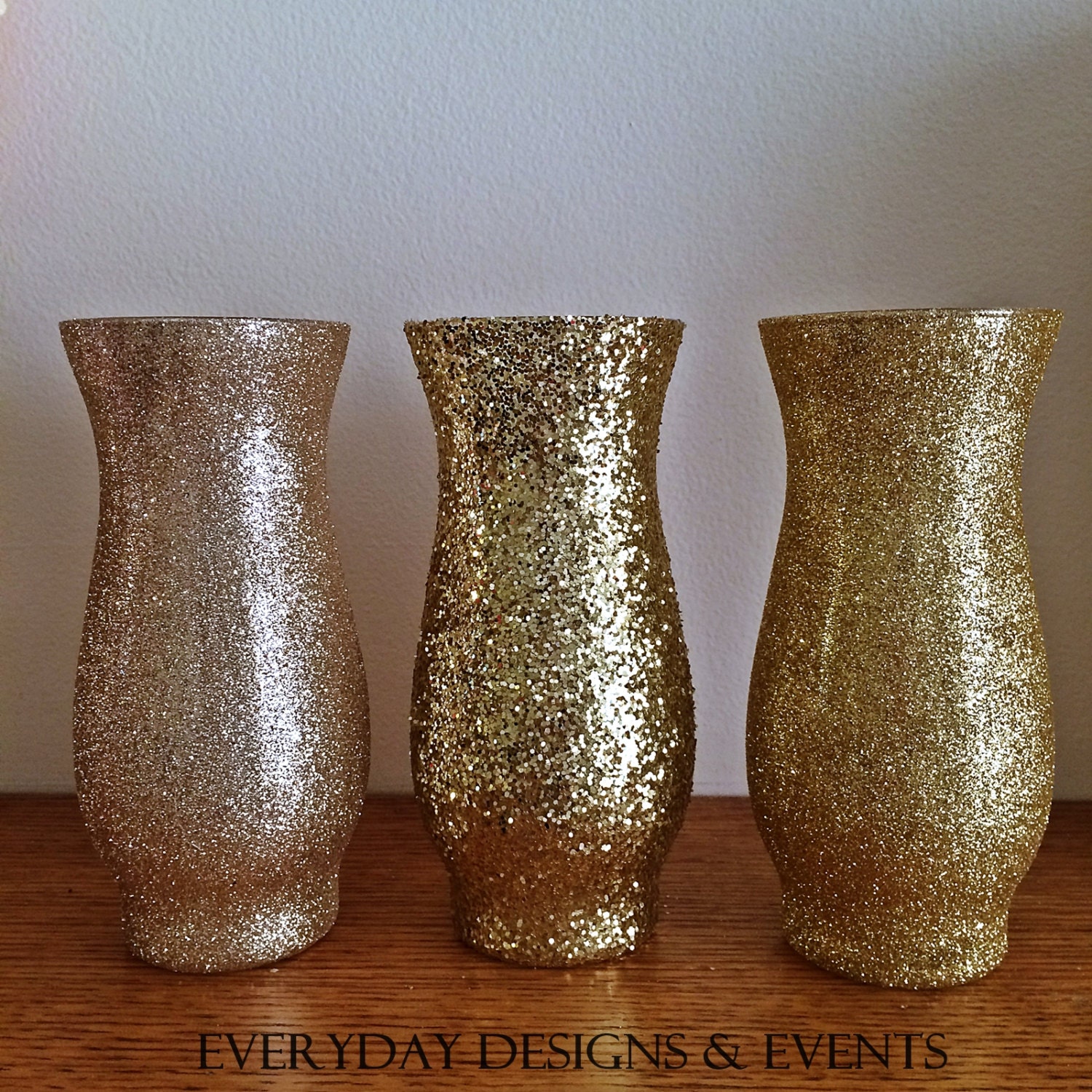 3 glass vase baby shower centerpiece bridal shower wedding