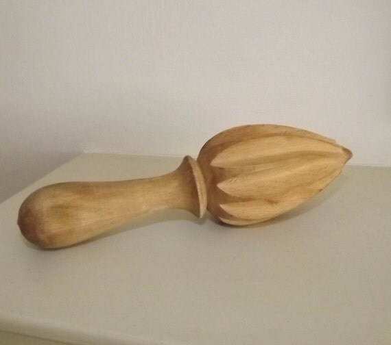 Vintage Wooden Lemon Press Citrus Press Juicer