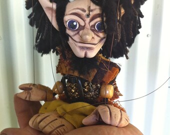 Dalton D'Aguilar - OOAK Marionette Puppet Handmade By The Squeaking Tribe