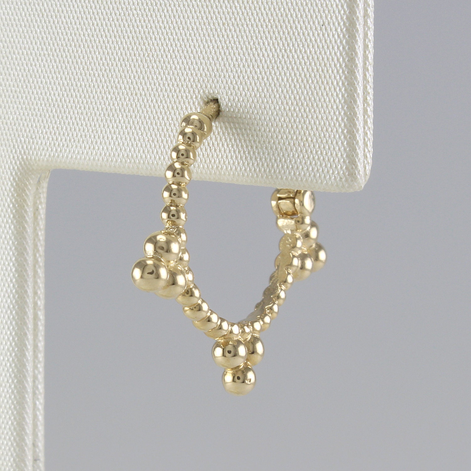 Gold Huggie Hinged Hoop Earring 14K Huggie Hoop Gold Huggie