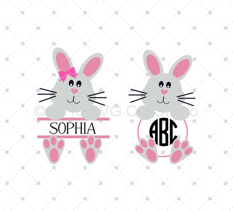 Download Easter Bunny SVG cut files Split Bunny SVG Easter Bunny