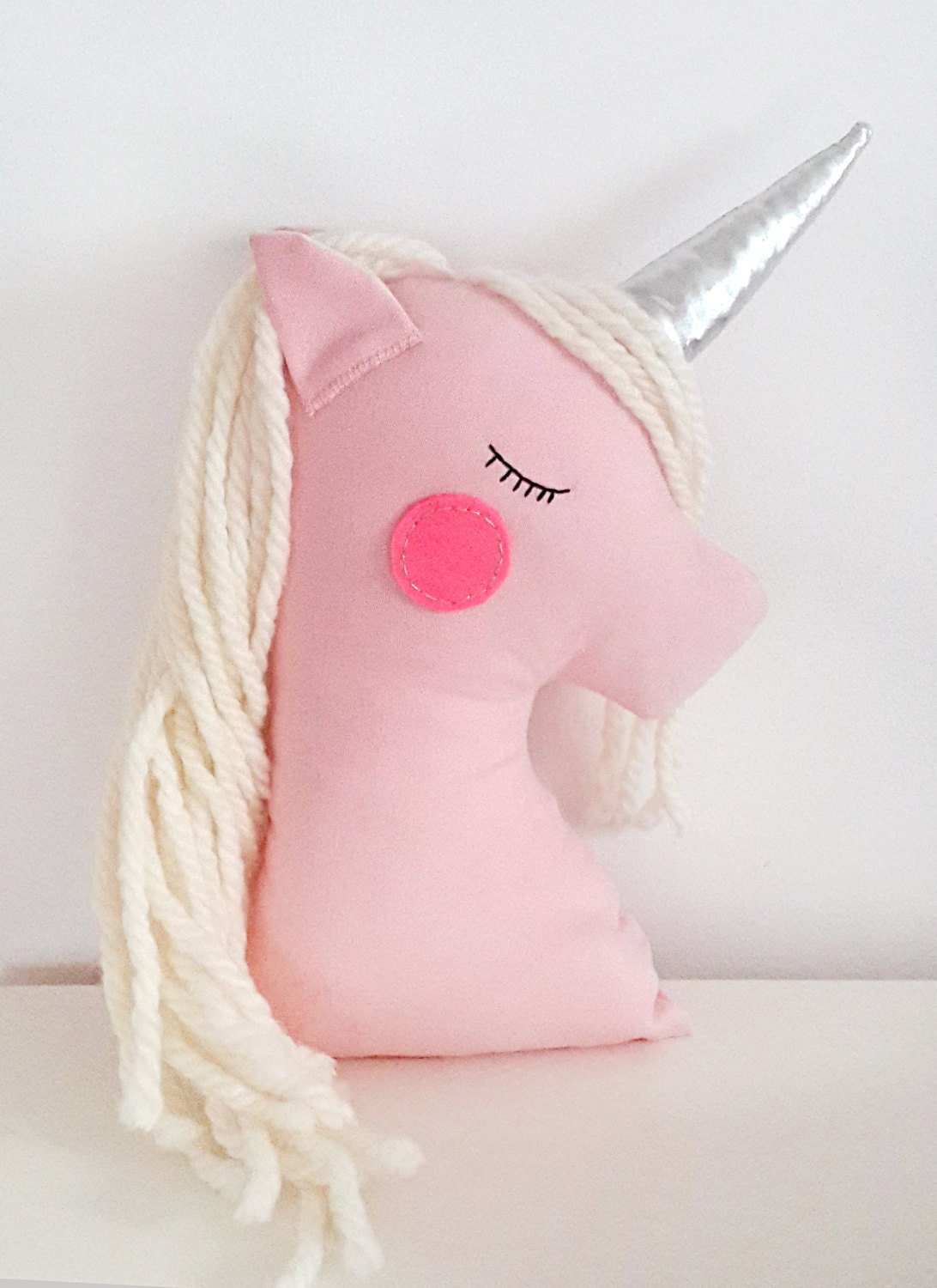 Unicorn doll gift for baby girls pink nursery decor stuffed