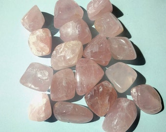 Tumbled Rose Quartz Crystal Gemstone (LARGE)