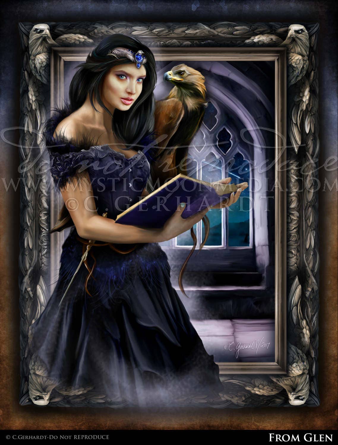 Rowena Ravenclaw / Harry Potter Art Print / Hogwarts Founder