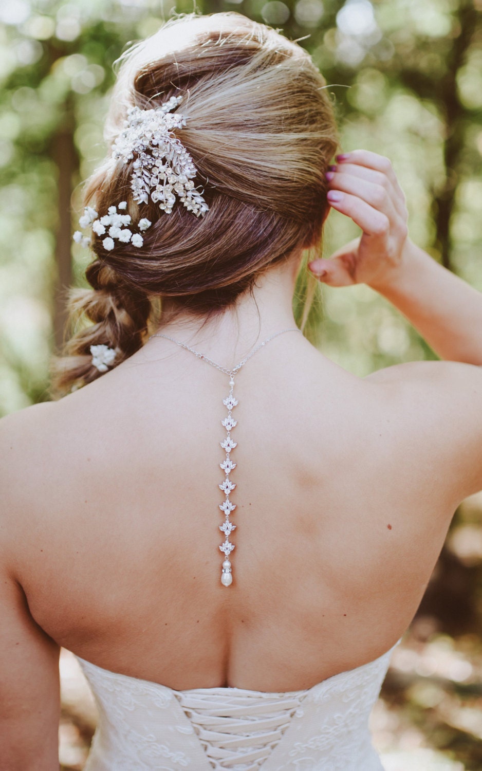 Wedding Necklace With Backdrop