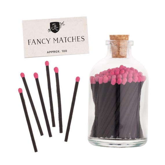 Hot Pink Match Jar™. Hot Pink matches. Fancy Pink apothecary