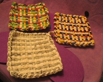 COTTON WOVEN POTHOLDERS