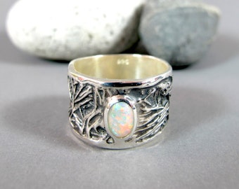 Fire opal ring | Etsy