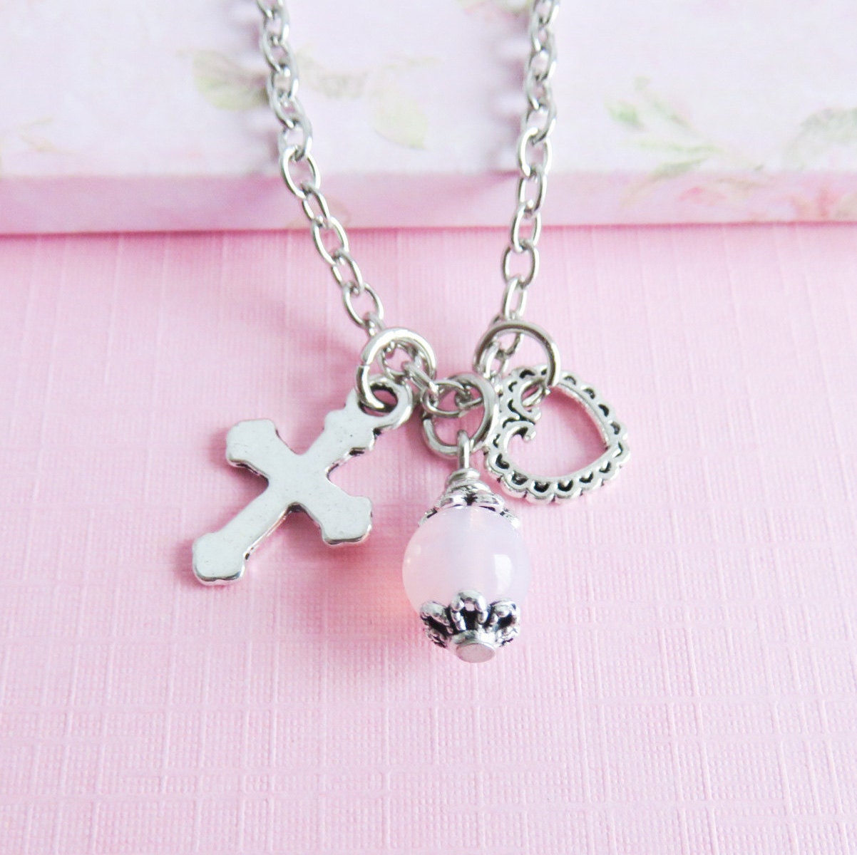 Childrens Cross Necklace charm necklaces first communion