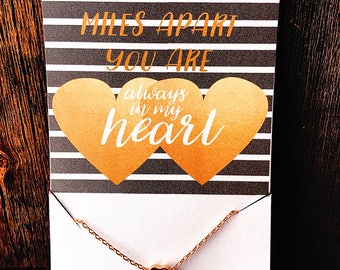 Always In My Heart Dainty Necklace Dainty Heart Necklace