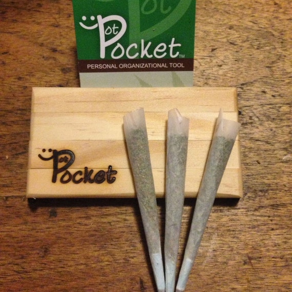 Stripes Pot Pocket Joint Holder/Case Cannabis