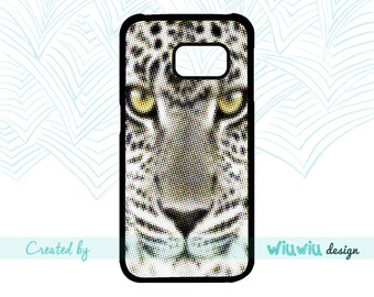 Majestic Big Cat White jaguar spot art optical trick cool gift case for Samsung Galaxy phone cover for Samsung S3 S4 S5 S6 S7 S7 edge phones